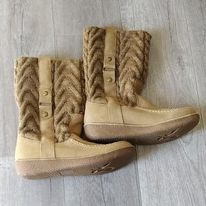 American Eagle Suede Knit Boots